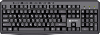 Клавиатура Оклик K225W черный USB беспроводная Multimedia (1875232) - купить недорого с доставкой в интернет-магазине
