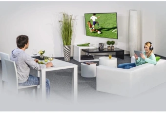 Кронштейн для телевизора Hama 00220855 черный/белый 19"-48" макс.20кг настенный поворот и наклон - купить недорого с доставкой в интернет-магазине