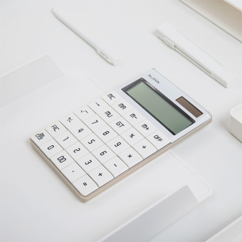 Калькулятор настольный Deli Nusign ENS041 белый 12-разр. - купить недорого с доставкой в интернет-магазине
