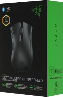 Мышь Razer DeathAdder V2 X HyperSpeed черный оптическая 14000dpi беспров. BT/Radio USB 6but (RZ01-04130100-R3C1) - купить недорого с доставкой в интернет-магазине