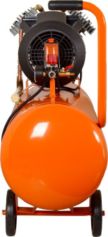 Компрессор поршневой Вихрь КМП-400/100 масляный 400л/мин 100л 2500Вт оранжевый - купить недорого с доставкой в интернет-магазине