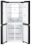 Холодильник Weissgauff WCD 450 XB NoFrost Inverter 2-хкамерн. черный инвертер - купить недорого с доставкой в интернет-магазине
