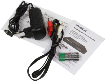 Ресивер DVB-T2 Hyundai H-DVB200 черный - купить недорого с доставкой в интернет-магазине