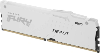 Память DDR5 32GB 5600MHz Kingston KF556C36BWEA-32 Fury Beast White Expo RGB RTL Gaming PC5-44800 CL36 DIMM 288-pin 1.25В kit single rank с радиатором Ret - купить недорого с доставкой в интернет-магазине