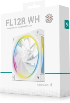 Вентилятор для корпуса Deepcool FL12R Wh Reverse ARGB 120х120x25 белый 4-pin 33.9дБ (R-FL12R-WHAPN1-G) Ret - купить недорого с доставкой в интернет-магазине