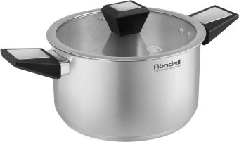 Кастрюля Rondell Blitz RDS-1890 5.2л. d=24см (с крышкой) стальной - купить недорого с доставкой в интернет-магазине