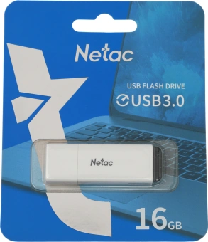 Флеш Диск Netac 16GB U185 NT03U185N-016G-30WH USB3.0 белый - купить недорого с доставкой в интернет-магазине