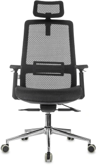 Кресло руководителя Бюрократ MC-912-H черный сетка с подголов. крестов. металл хром - купить недорого с доставкой в интернет-магазине