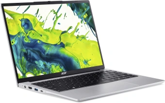 Ноутбук Acer Aspire L14 AL14-71P-53L6 Core i5 13500H 16Gb SSD512Gb Intel Iris Xe 14" IPS WUXGA (1920x1200) без ОС silver WiFi BT Cam 5100mAh (NX.D7XCD.002) - купить недорого с доставкой в интернет-магазине