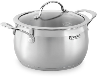 Кастрюля Rondell Admiring RDS-747 5.3л. d=22см (с крышкой) стальной - цена, купить или заказать с доставкой в интернет-магазине Кастрюля Rondell Admiring RDS-747 5.3л. d=22см (с крышкой) стальной - купить недорого с доставкой в интернет-магазине