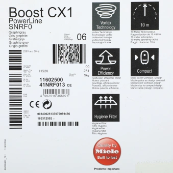 Пылесос Miele Boost CX1 PowerLine 890Вт графит/черный - цена, купить или заказать с доставкой в интернет-магазине Пылесос Miele Boost CX1 PowerLine 890Вт графит/черный - купить недорого с доставкой в интернет-магазине