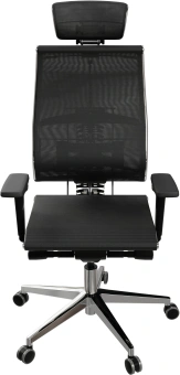 Кресло руководителя эргономичное Метта Yoga 4DF B2-5D - YM93 черный сиденье черный сетка с подголов. крестов. металл хром - купить недорого с доставкой в интернет-магазине