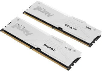 Память DDR5 2x32GB 6400MHz Kingston KF564C32BWAK2-64 Fury Beast RGB RTL Gaming PC5-51200 CL32 DIMM 288-pin 1.4В kit dual rank с радиатором Ret - купить недорого с доставкой в интернет-магазине