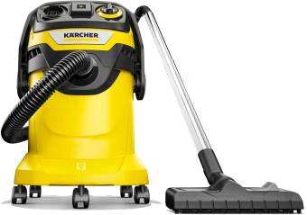 Строительный пылесос Karcher WD 6 P V-25/8/22/T 1300Вт (уборка: сухая/сбор воды/выдув) желтый - купить недорого с доставкой в интернет-магазине