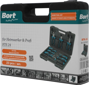 Набор инструментов Bort BTK-24 24 предмета (жесткий кейс) - купить недорого с доставкой в интернет-магазине