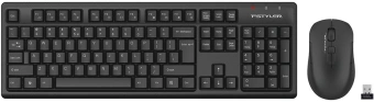 Клавиатура + мышь A4Tech Fstyler FG1200S клав:черный мышь:черный USB беспроводная Multimedia - купить недорого с доставкой в интернет-магазине