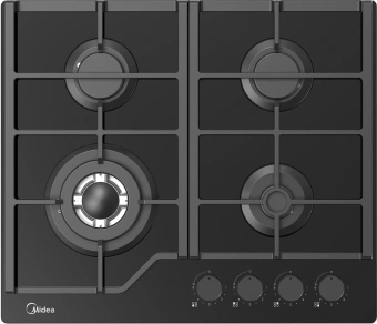 Газовая варочная поверхность Midea MG693TGB черный (арт.2120113) - купить недорого с доставкой в интернет-магазине