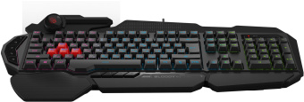Клавиатура A4Tech B314 черный USB Multimedia for gamer LED (подставка для запястий) кабель 1.8м - купить недорого с доставкой в интернет-магазине