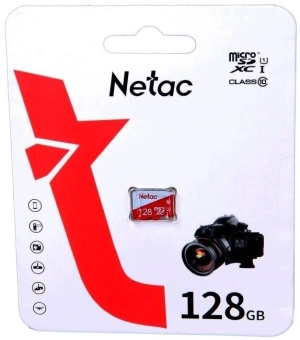 Флеш карта microSDXC 128GB Netac NT02P500ECO-128G-S P500 Eco w/o adapter - купить недорого с доставкой в интернет-магазине