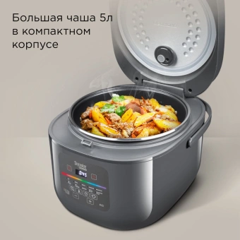 Мультиварка Redmond MC100S 5л 860Вт серый - купить недорого с доставкой в интернет-магазине
