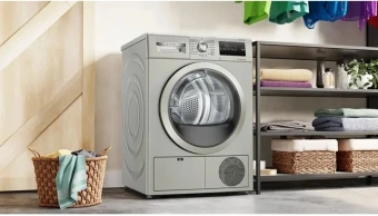 Сушильная машина Bosch WTN86212ME пан.англ. кл.энер.:A+++ макс.загр.:8кг серый - купить недорого с доставкой в интернет-магазине