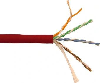 Кабель информационный Lanmaster LAN-5EUTP-PT-LSZH-RD кат.5E UTP 4 пары 24AWG LSZH внутренний 305м красный - купить недорого с доставкой в интернет-магазине