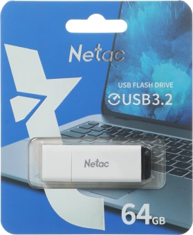 Флеш Диск Netac 64GB U185 NT03U185N-064G-32WH USB3.0 белый - купить недорого с доставкой в интернет-магазине