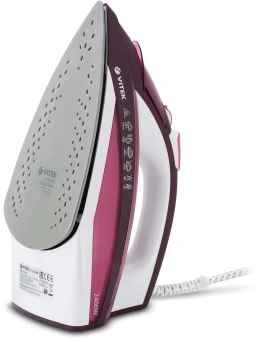 Утюг Vitek VT-1215 2400Вт розовый - купить недорого с доставкой в интернет-магазине
