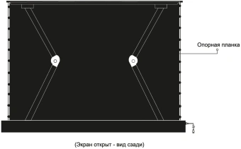 Экран Cactus 125x221см FloorRising CS-PSFRALR-221X125 16:9 напольный рулонный черный (моторизованный привод) - купить недорого с доставкой в интернет-магазине