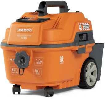 Строительный пылесос Daewoo DAVC 2516S 1600Вт (уборка: сухая/сбор воды/выдув) оранжевый - купить недорого с доставкой в интернет-магазине