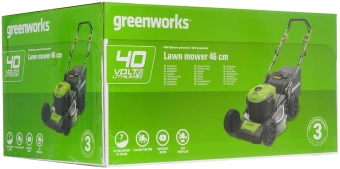 Газонокосилка роторная Greenworks GD40LM46SP (2506807) - купить недорого с доставкой в интернет-магазине