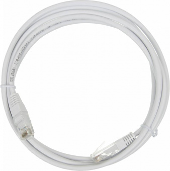 Патч-корд Lanmaster TWT-45-45-2.0-WH UTP вилка RJ-45-вилка RJ-45 кат.5е 2м белый ПВХ (уп.:1шт) - купить недорого с доставкой в интернет-магазине