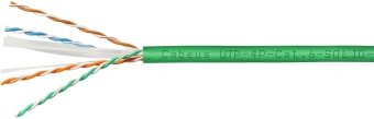 Кабель информационный Cabeus UTP-4P-CAT.6-SOLID-LSLTX-GN кат.6 U/UTP 4 пары PVC внутренний 305м зеленый - купить недорого с доставкой в интернет-магазине