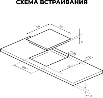 Варочная поверхность Lex EVH 430B BL черный - купить недорого с доставкой в интернет-магазине
