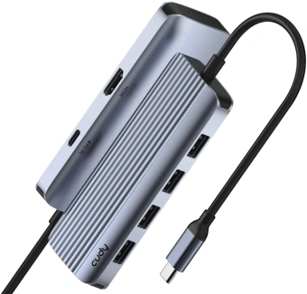 Разветвитель USB-C Cudy UH500 4порт. серебристый - купить недорого с доставкой в интернет-магазине