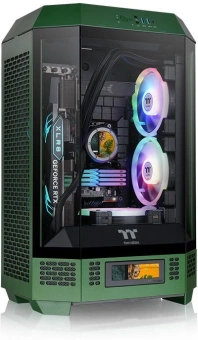 Корпус Thermaltake The Tower 300 Racing Green зеленый без БП mATX 8x120mm 6x140mm 2xUSB3.0 audio bott PSU - купить недорого с доставкой в интернет-магазине