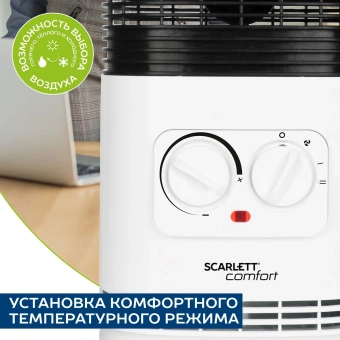 Тепловентилятор Scarlett SC-FH1.513MC 1500Вт белый - купить недорого с доставкой в интернет-магазине