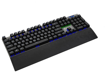Клавиатура Оклик 935G RAGNAR механическая черный USB Multimedia for gamer LED (подставка для запястий) - купить недорого с доставкой в интернет-магазине