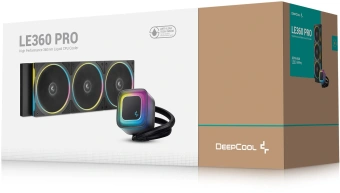 Система водяного охлаждения Deepcool LE360 Pro ARGB Soc-AM5/AM4/1200/1700/1851 черный 4-pin 19-33dB Al 300W 1817gr Ret (R-LE360PRO-BKAMMC-G-1) - купить недорого с доставкой в интернет-магазине