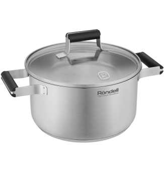 Кастрюля Rondell Bayoneta RDS-1807 3.1л. d=20см (с крышкой) стальной - купить недорого с доставкой в интернет-магазине