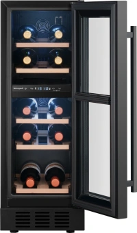 Винный шкаф Weissgauff WWCI-16 DB DualZone 1-нокамерн. черный глянц. (438723) - купить недорого с доставкой в интернет-магазине
