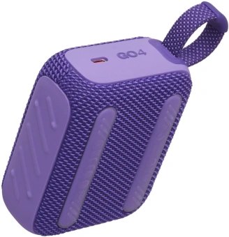 Колонка порт. JBL Go 4 фиолетовый 4.2W 1.0 BT 850mAh (JBLGO4PUR) - купить недорого с доставкой в интернет-магазине