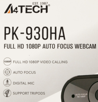 Камера Web A4Tech PK-930HA черный 2Mpix (1920x1080) USB2.0 с микрофоном - купить недорого с доставкой в интернет-магазине