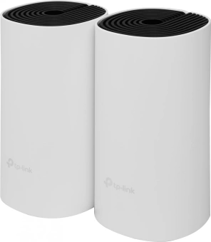 Бесшовный Mesh роутер TP-Link Deco M4 (DECO M4(2-PACK)) AC1200 10/100/1000BASE-TX белый (упак.:2шт) - купить недорого с доставкой в интернет-магазине
