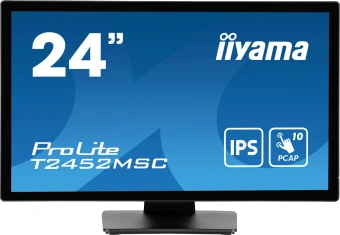 Монитор Iiyama 23.8" ProLite T2452MSC-B1 черный IPS LED 14ms 16:9 HDMI M/M матовая 400cd 178гр/178гр 1920x1080 60Hz DP FHD USB Touch 5.6кг - купить недорого с доставкой в интернет-магазине