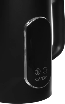 Чайник электрический Candy CK-400 1.7л. 2200Вт черный корпус: нерж.сталь/пластик (FM04WKM00RU) - купить недорого с доставкой в интернет-магазине