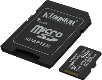 Флеш карта microSDXC 512GB Kingston SDCS3/512GB Canvas Select Plus V30 A1 + adapter - купить недорого с доставкой в интернет-магазине