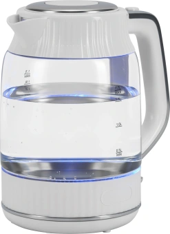 Чайник электрический Vitek VT-WK1059 1.7л. 2200Вт белый корпус: стекло/пластик - купить недорого с доставкой в интернет-магазине