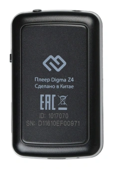 Плеер Hi-Fi Flash Digma Z4 BT 16Gb черный/1.5"/FM/microSDHC/clip - купить недорого с доставкой в интернет-магазине
