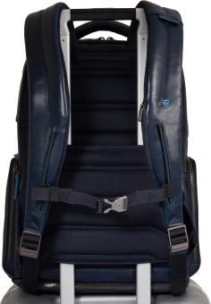 Рюкзак мужской Piquadro Blue Square CA6592B2BM/BLU2 темно-синий натур.кожа - купить недорого с доставкой в интернет-магазине